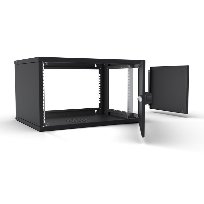 Enoc - Netzwerkgehäuse 19" Basic Wandschrank W3 6-4-P-S 6HE, 400mm Tief, sw