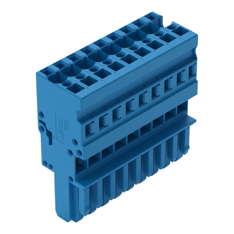 WAGO - Ein- und mehrpolige Klemmenleiste 1-Leiter-Federleiste 769-109/000-006 CAGE CLAMP,4mm²,blau − 25 Stück