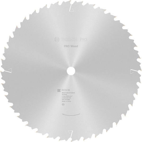 Bosch - Kreissägeblatt PRO Wood Kreissägeblatt, 2608640705 500 x 3.8 x 30 mm