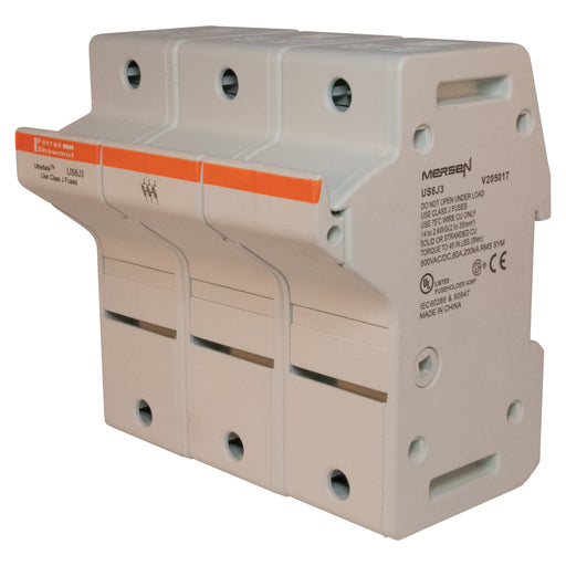 Mersen - Halter für zylindrische Sicherung Sicherungshalter Class J US6J3 22x58 60A/600V 3-p. − 2 Stück