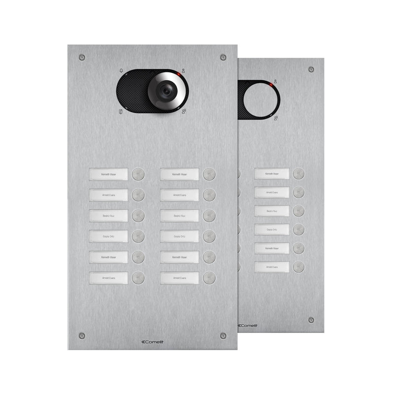 Comelit - Türstation für Türkommunikation Frontplatte Switch IX0212 12 Teiln. 2-reih.V4A