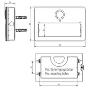 Grothe - Klingeldrücker Etagenplatte ETA 641 LED 1 WE