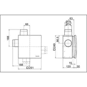 Maico - Ventilatorgehäuse für innenliegende Bäder und Küchen Abluftsystem ER - UPB/R Brandschutzgehaeuse