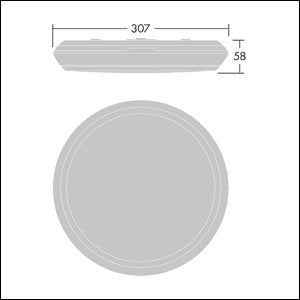 Thorn - Decken-/Wandleuchte LED-Wandleuchte KAT RD 1400-840 HFL 4000K