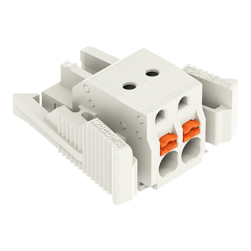 WAGO - Kabelsteckverbinder für Leiterplattensteckverbinder 1-Leiter-Federleiste 2721-102/037-000 Push-inCAGECLAMP,lgr − 100 Stück