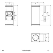 EVN Lichttechnik - Decken-/Wandleuchte Wandanbauleuchte 485015N alu GU10 2-flg.IP54