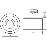 Philips Lighting - Downlight/Strahler/Flutlicht 3D-LED-Leuchte TCKTPT 20S #06837300 840