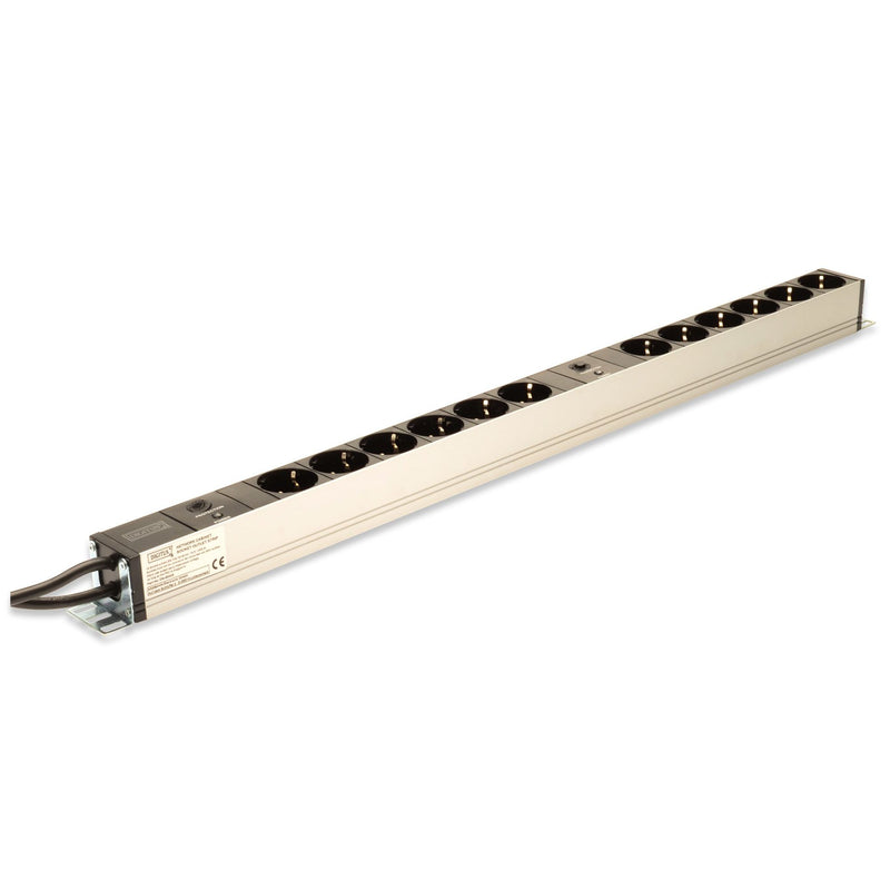 DIGITUS - Power distribution unit (PDU) DIGITUS Steckdosenleiste DN-95405 12fach Alu 1HE