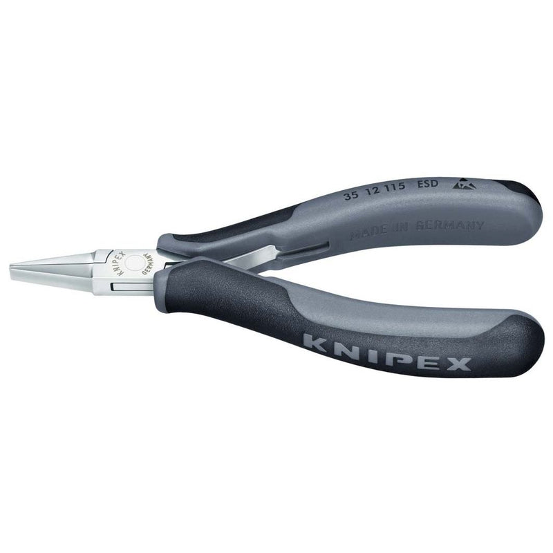 Knipex - Flachzange Elektronik-Greifzange 35 12 115 ESD ESD, 115mm