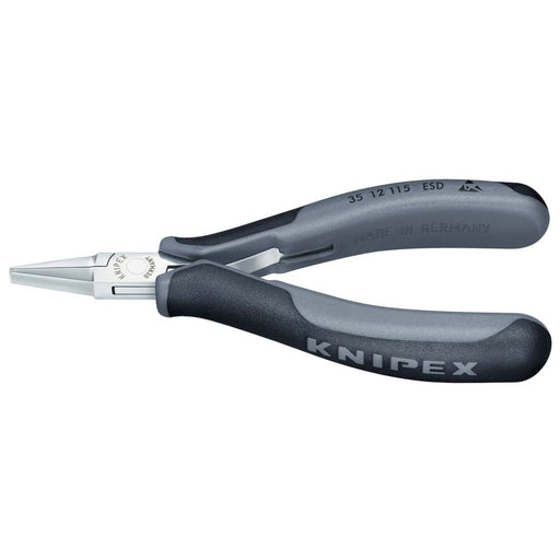 Knipex - Flachzange Elektronik-Greifzange 35 12 115 ESD ESD, 115mm