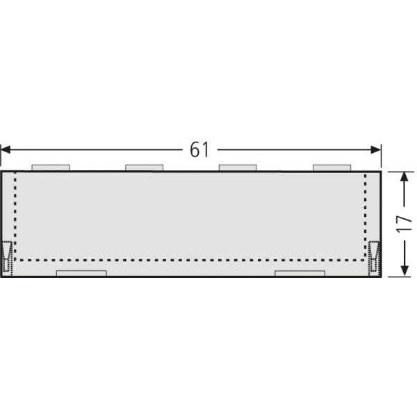 Renz Metallwaren - Bezeichnungsmaterial für Installationsschalterprogramme Namenssch.-Abdeckung 97-9-82146