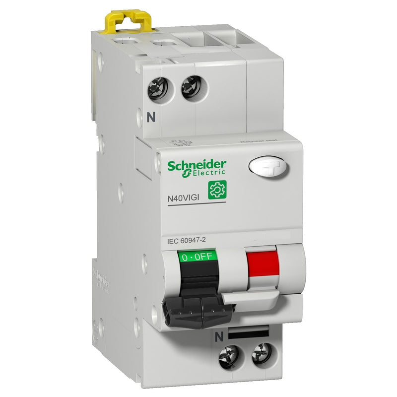 Schneider Electric - Kombination FI-Schalter/Leitungsschutzschalter FI/LS Schalter M9D11616 1p+N 16A 30mA TypAC