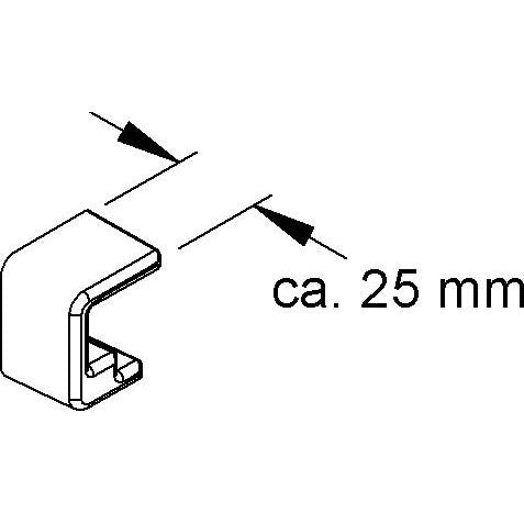 Niedax - Schutzkappe/Abdeckung für Stiel/Profilschiene Schutzkappe KA 100-600