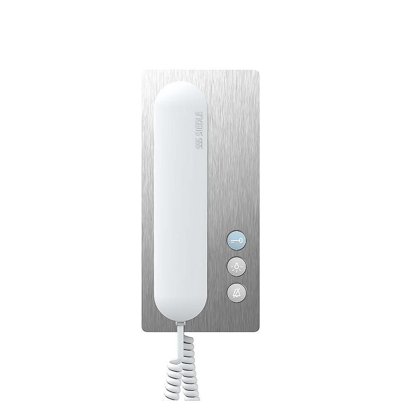 Siedle&Söhne - Innenstation für Türkommunikation Bus-Telefon Standard BTS 850-02 E/W Edelstahl/weiß