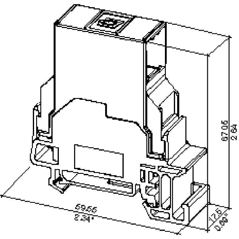 Weidmüller - Kommunikationstechnik-Adapter Tragschienen-Outlet IE-TO-LCD-MM LWL − 10 Stück