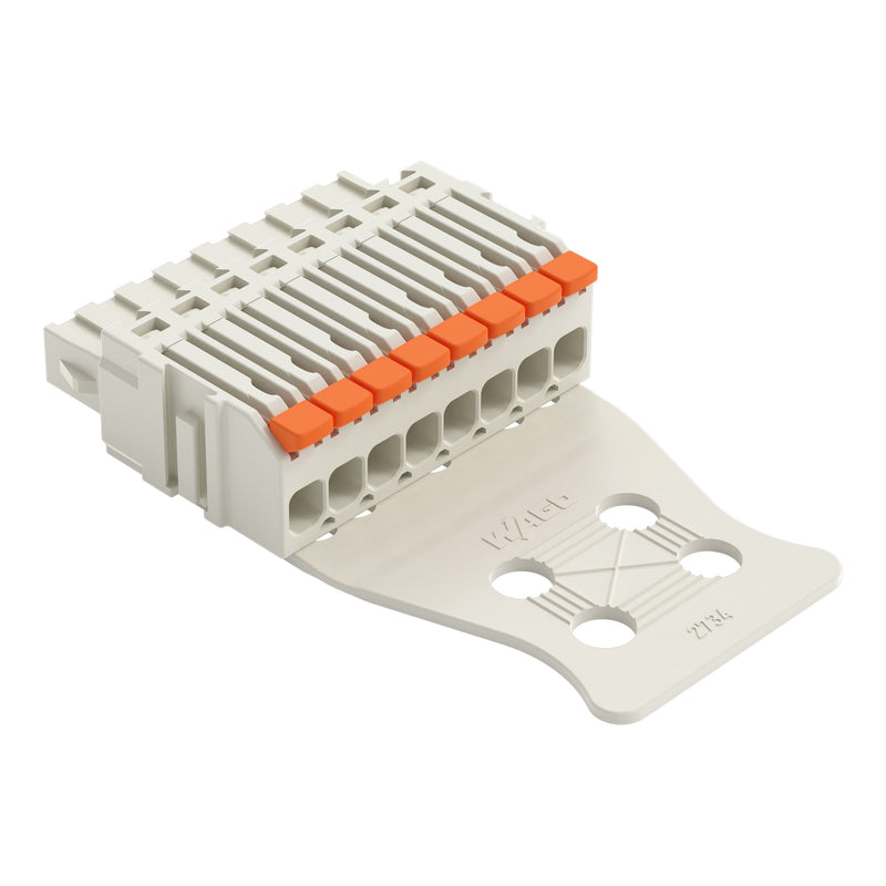 WAGO - Kabelsteckverbinder für Leiterplattensteckverbinder 1-Leiter-Federleiste 27341108327000300000 PushinCAGECLAMP,lgr − 50 Stück