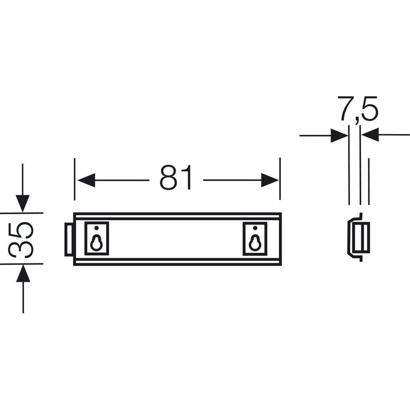 Hensel - Tragschiene KG TS 01 f.KG 9001 Hutpr.35mm