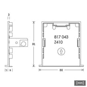 LTS Licht&Leuchten - Mechanisches Zubehör/Ersatzteile für Leuchten Enddeckel LK-Z 070.002 ws VE2 weiß (2Stück)