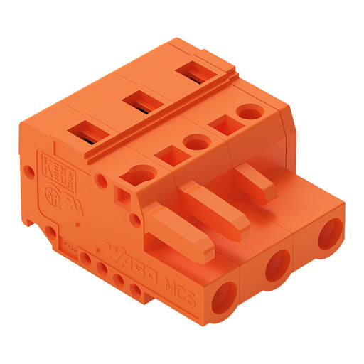WAGO - Kabelsteckverbinder für Leiterplattensteckverbinder Federleiste 231-703/026-000 3pol, 7,62mm − 100 Stück