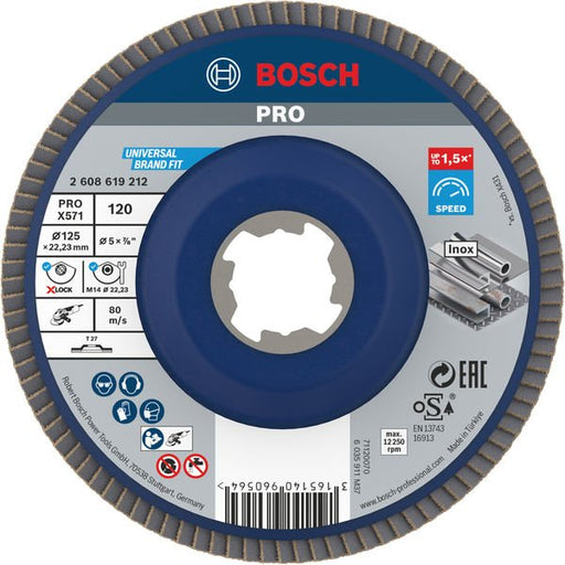 Bosch - Trenn-/Schleifscheibe PRO X571 2608619212 Fächerschleifscheibe