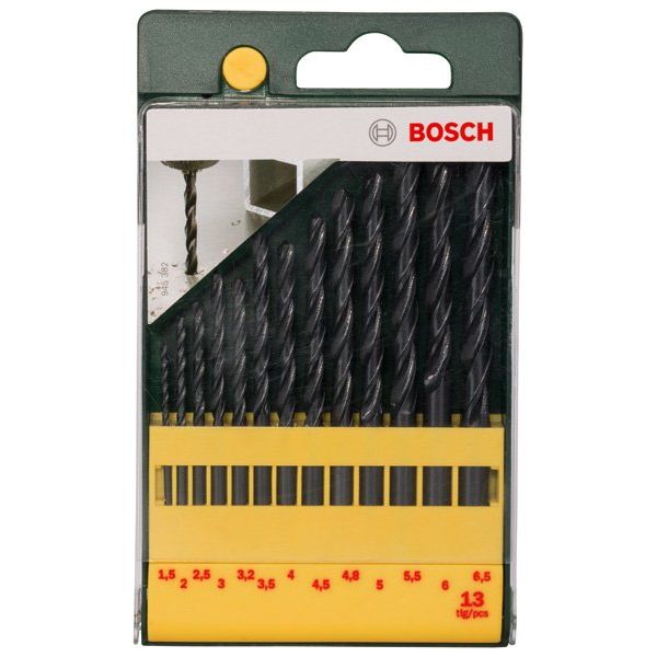 Bosch - Bohrer-Set Metallbohrer-Set HSS-R, 2607019441 13-teilig 1,5 - 6,5