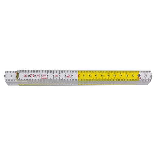Hultafors - Gliedermaßstab Gliedermassstab H4003WG rote Dezimalen,ws/ge − 10 Stück
