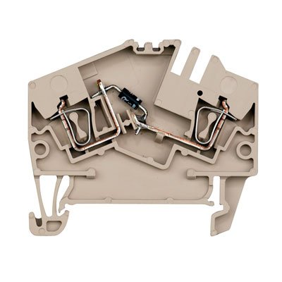 Weidmüller - Bauelement-Reihenklemme Klemme mit Einbau ZDU 2.5-2/D+ − 20 Stück