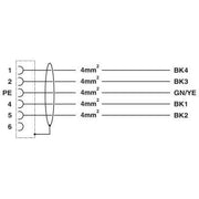 Phoenix Contact - Konfektioniertes Sensor-Aktor-Kabel Kabelstecker K-4E - OE/01#1625775 kunststoffumspritzt − 2 Stück