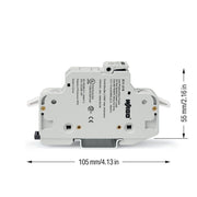 WAGO - Halter für zylindrische Sicherung 2-Leiter-Sicherungshalter 811-421 CC,2-polig,lichtgrau