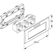 HKL - Einbaudose für Geräteeinbaukanal Geräteeinbausystem KES-3.3.20 183,5mm,NV=250V/16A
