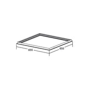 Brumberg Leuchten - Mechanisches Zubehör/Ersatzteile für Leuchten Einbaurahmen M600 81032050 weiß