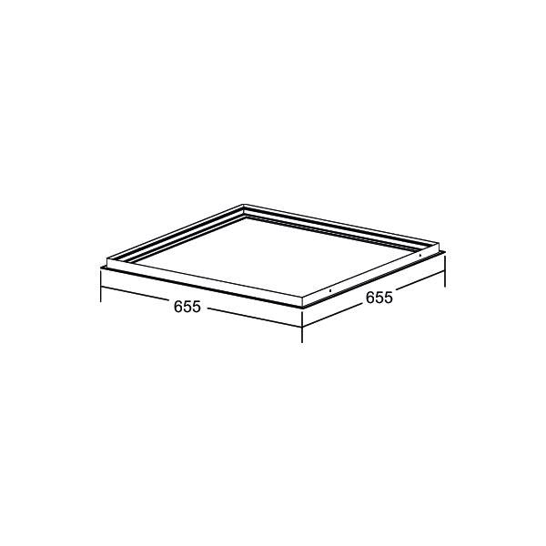 Brumberg Leuchten - Mechanisches Zubehör/Ersatzteile für Leuchten Einbaurahmen M600 81032050 weiß