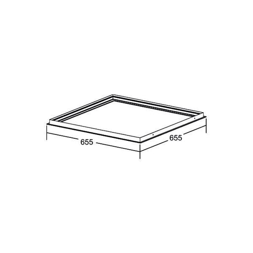 Brumberg Leuchten - Mechanisches Zubehör/Ersatzteile für Leuchten Einbaurahmen M600 81032050 weiß