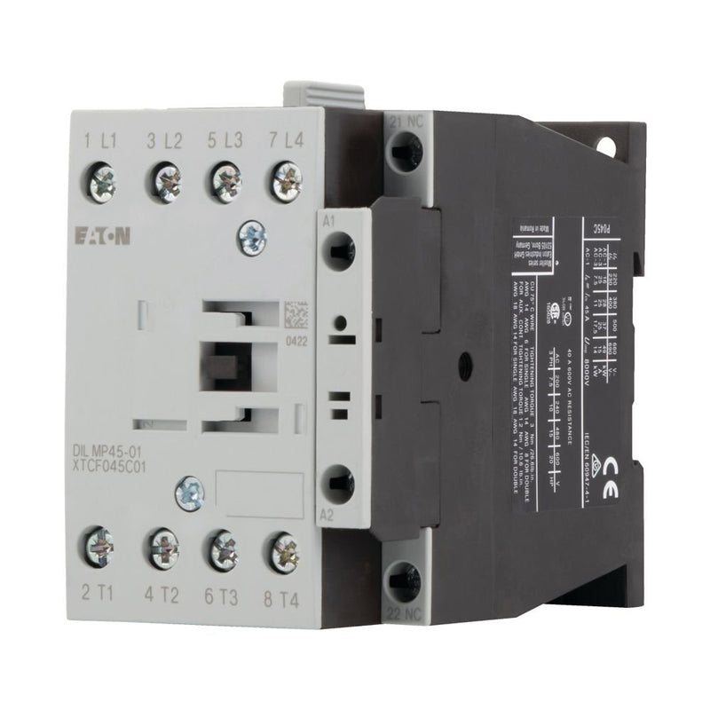 Eaton - Leistungsschütz zum Schalten von Wechselstrom Leistungsschütz 4polig DILMP45-01#118915 45A 1S 220/240V