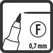Pica-Marker - Markierungsstift Permanent Pen 533/46 F, 0,7mm, schwarz