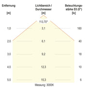 EVN Lichttechnik - Decken-/Wandleuchte LED-Einbaupanel LDQ090125