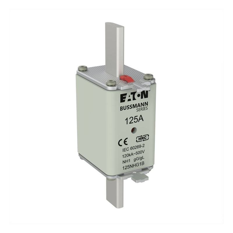 Eaton - Messersicherung Sicherungseinsatz Nieders. NH-SICHERU#125NHG1B 125A AC 500V 120kA − 3 Stück