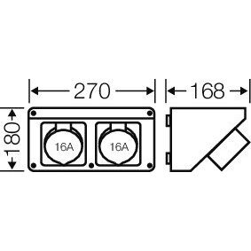 Hensel - Pultsystem FP Connection Box FP CB 211 für den Geräteeinbau