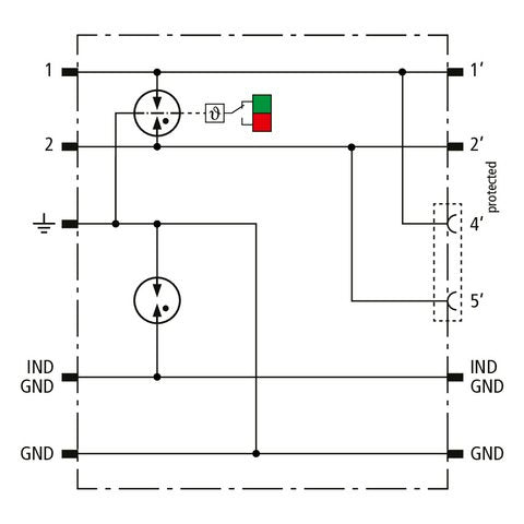 DEHN - Kombi-Ableiter für Informations-/MSR-Technik Blitzstromableiter DBX TC B 180 DEHNbox DBX TC B 180