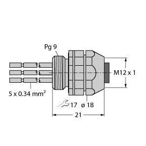 Turck - Zubehör/Ersatzteile für Steuerungen Einbauflansch FKDW4.54-0.5