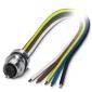 Phoenix Contact - Rundsteckverbinder, feldkonfektionierbar (Industriesteckverbinder) Einbausteckverbinder SACC-EC-M12F#1424023