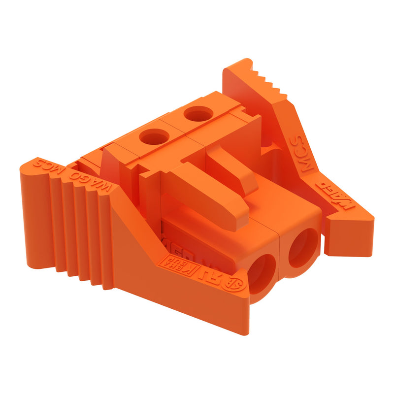 WAGO - Leiterplattensteckverbinder THT-Federleiste abgewink. 232-262/039-000 Maß 5,08mm,orange − 100 Stück