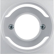 Berker - Abdeckung/Bedienelement für Installationsschalterprogramme Zentralstück alu matt 11981404 für Lichtsignal