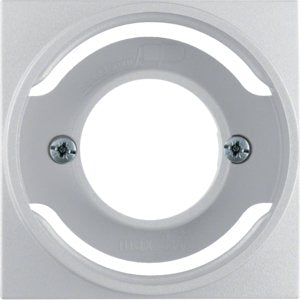 Berker - Abdeckung/Bedienelement für Installationsschalterprogramme Zentralstück alu matt 11981404 für Lichtsignal