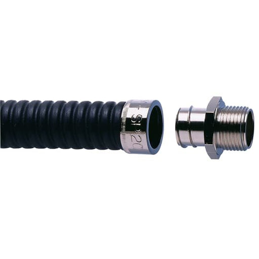 ABB Stotz S&J T&B - Metall-Schutzschlauch-Verschraubung Verschraubung TypA SP16/M20/A IP54-M20 MS-vernick. − 10 Stück