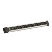 Bachmann - Mehrfachsteckdose Steckdosenleiste BM005901 12xCEE7/3 1xSchalter