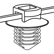 HellermannTyton - Kabelbinder Befestigungsbinder 156-01233(500) 150x3,3 mm, 2tlg.sch − 500 Stück