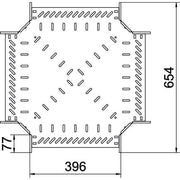 OBO Bettermann - Kreuzstück für Kabelrinne Kreuzung für Kabelrinne RK 640 FT 60x400