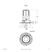 EVN Lichttechnik - Downlight/Strahler/Flutlicht LED-Einbauleuchte modular F03R14SM1340L38P Konfigurationstype