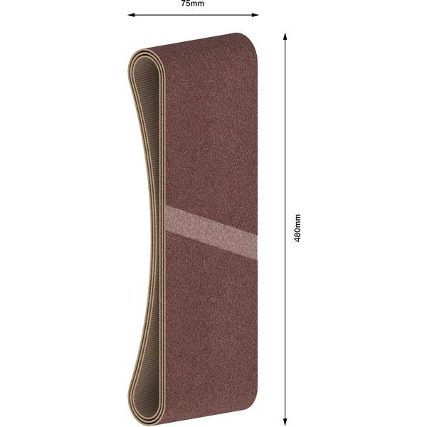 Bosch - Schleifpapier/Schleifvlies PRO X440 Schleifband, 75 x 2608606049 480 mm, G220, 3-tlg